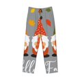 thumbnail image 6 of Daiia Hello Fall Gnomes Men's Sleep Pant with Pockets and Drawstring,Pajama Pants-Medium, 6 of 9