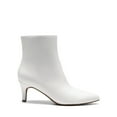 thumbnail image 2 of BURUDANI Women Pointed-Toe Kitten-Heel Ankle Booties Side-Zip Fall Leather Boots for Office & Work, 2 of 8
