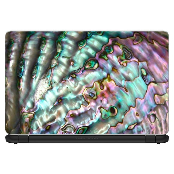 Custom Fit Made to Order Laptop Notebook Skin Vinyl Sticker Cover Decal Fits 13.3" 14" 15.6" 16" Laptop |Abalone Pink Green Purple Sea Shell