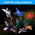 thumbnail image 6 of Wupuaait 6 Pack Small Catapult Airplane with DIY Stickers, LED Lights, Two Bullets and Launcher Xmas Gifts for 4-12 Kids, Red,Orange,Blue,White,Gray,Black, 6 of 7