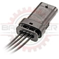 thumbnail image 3 of Ballenger Motorsports - 4 Way Connector Receptacle Pigtail Compatible with C7 Corvette Oxygen Sensor, Black, 3 of 3