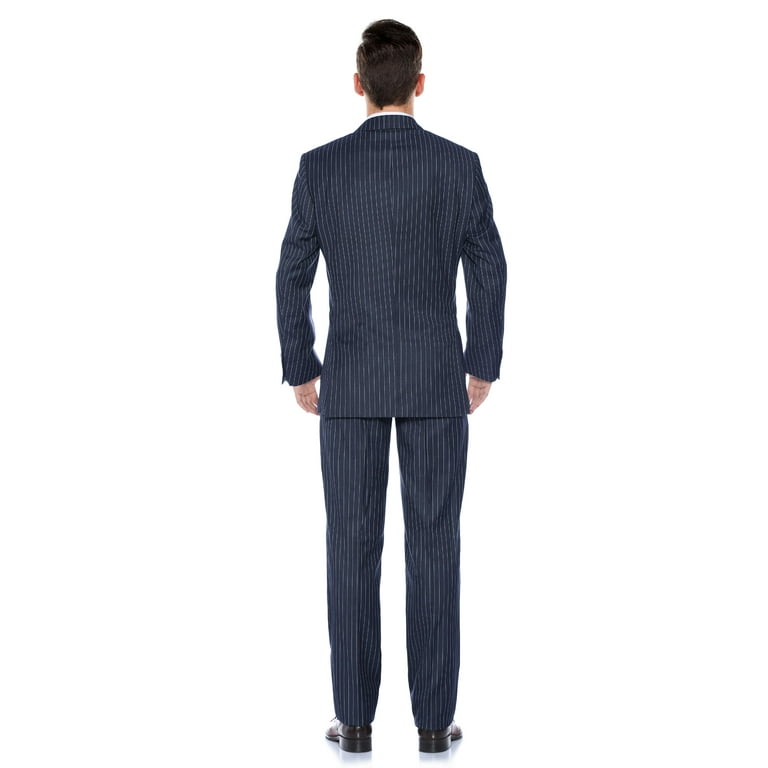 Men's Sport Coat - Suit Separate - Classic Cut - Blue/White Pincord - –