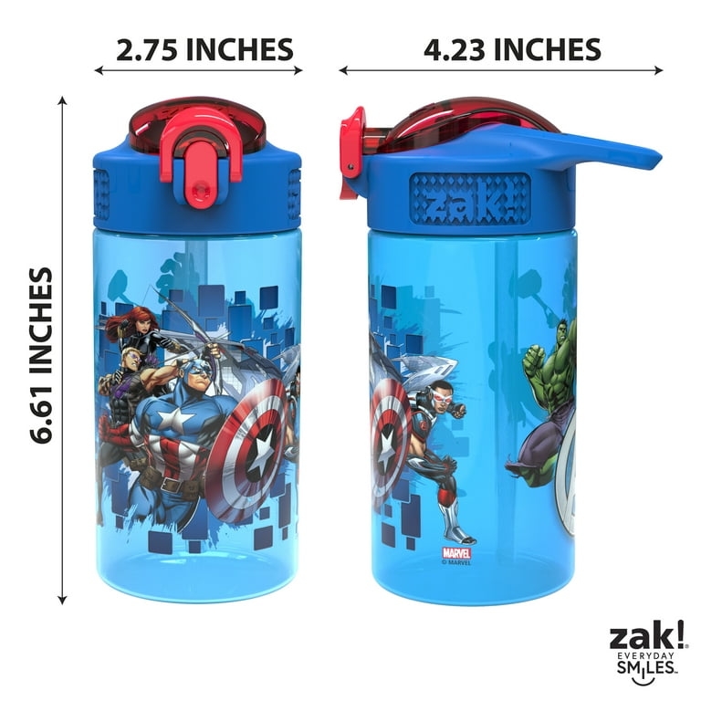 Zak Designs Bluey Kids Durable Plastic Spout Cover and Built-in Carrying  Loop, Leak-Proof Water Design for Travel, (16oz, 2pc Set), Bluey Bottle 2pk  : Home & Kitchen 