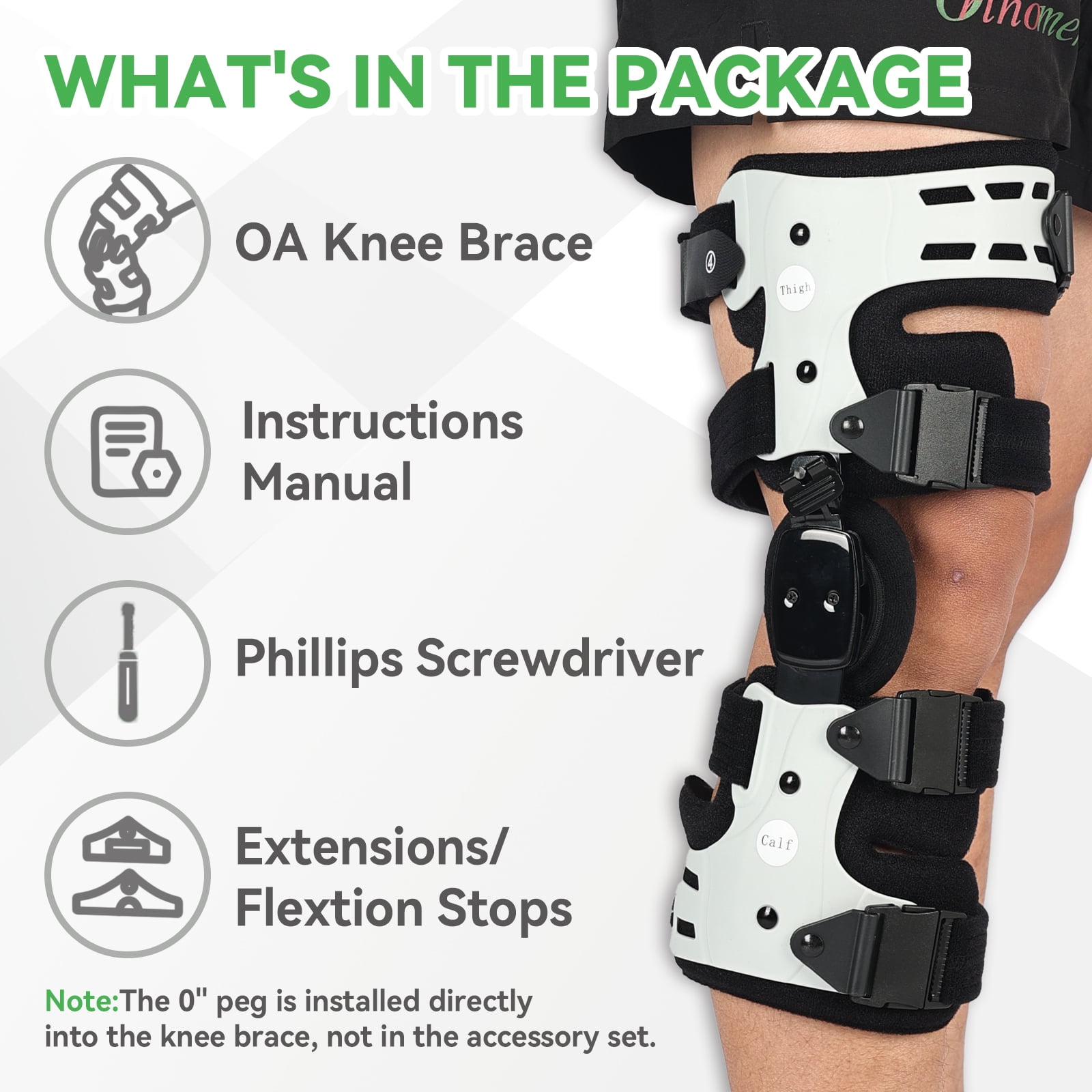 Orthomen Upgraded OA Unloader Knee Brace for Men and Women, Medial Arthritis Pain & Osteoarthritis Offloader, Bone on Bone Cartilage Joint Support with Valgus/Varus Built-in Hex Key, Right
