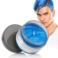 thumbnail image 1 of Cera para tinte de cabello instantáneo SOVONCARE azul color temporal cera para el cabello natural peinado crema barro para hombres y mujeres Navidad Cosplay fecha 4.23 oz (azul), 1 of 1