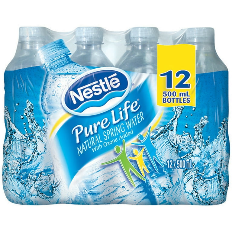 Pure Life, Purified Water, 8 Fl Oz, Plastic Bottled Water, 12 Pack