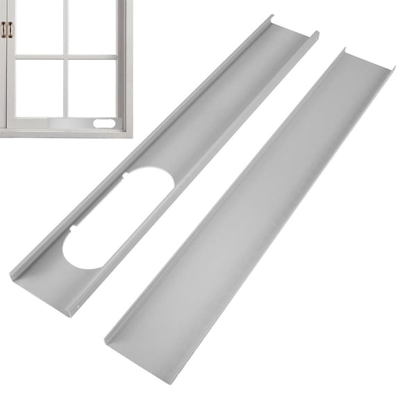 CY5O5ee Universally AC Window Seal Kit Portable Air Conditioner Window Kit Adjustable Lightweight Panel for Sliding Doors & Windows AC Window Vent Seal Replacement