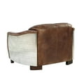 thumbnail image 4 of Acme Brancaster Leather Loveseat in Retro Brown and Gray, 4 of 6