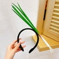 thumbnail image 4 of Women Vegetable Hair Accessories Cartoon Kawaii Hair Hoop Fried Egg Hairband Funny Headbands Wide-brimmed Hairpin CELERY, 4 of 8