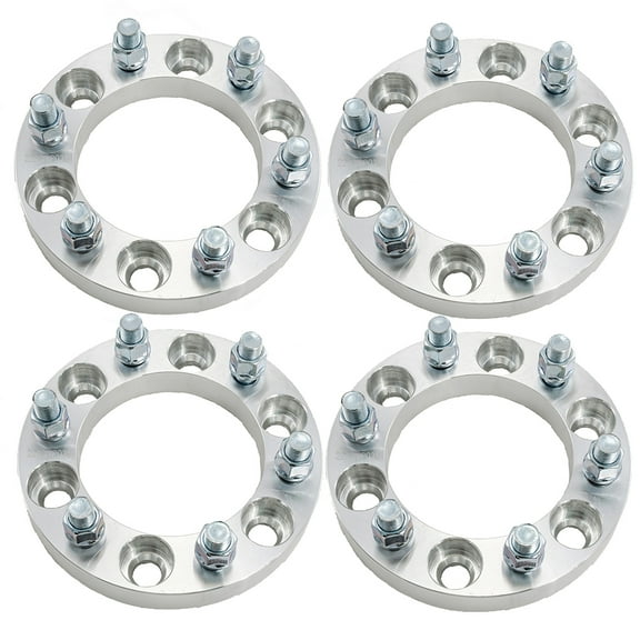 Hex Autoparts (4PCS) 1" 6x5.5 to 6x5.5 (6x139.7mm) Wheel Spacers Adapters Fits For Chevy Suburban GMC Sierra Yukon Cadillac Escalade