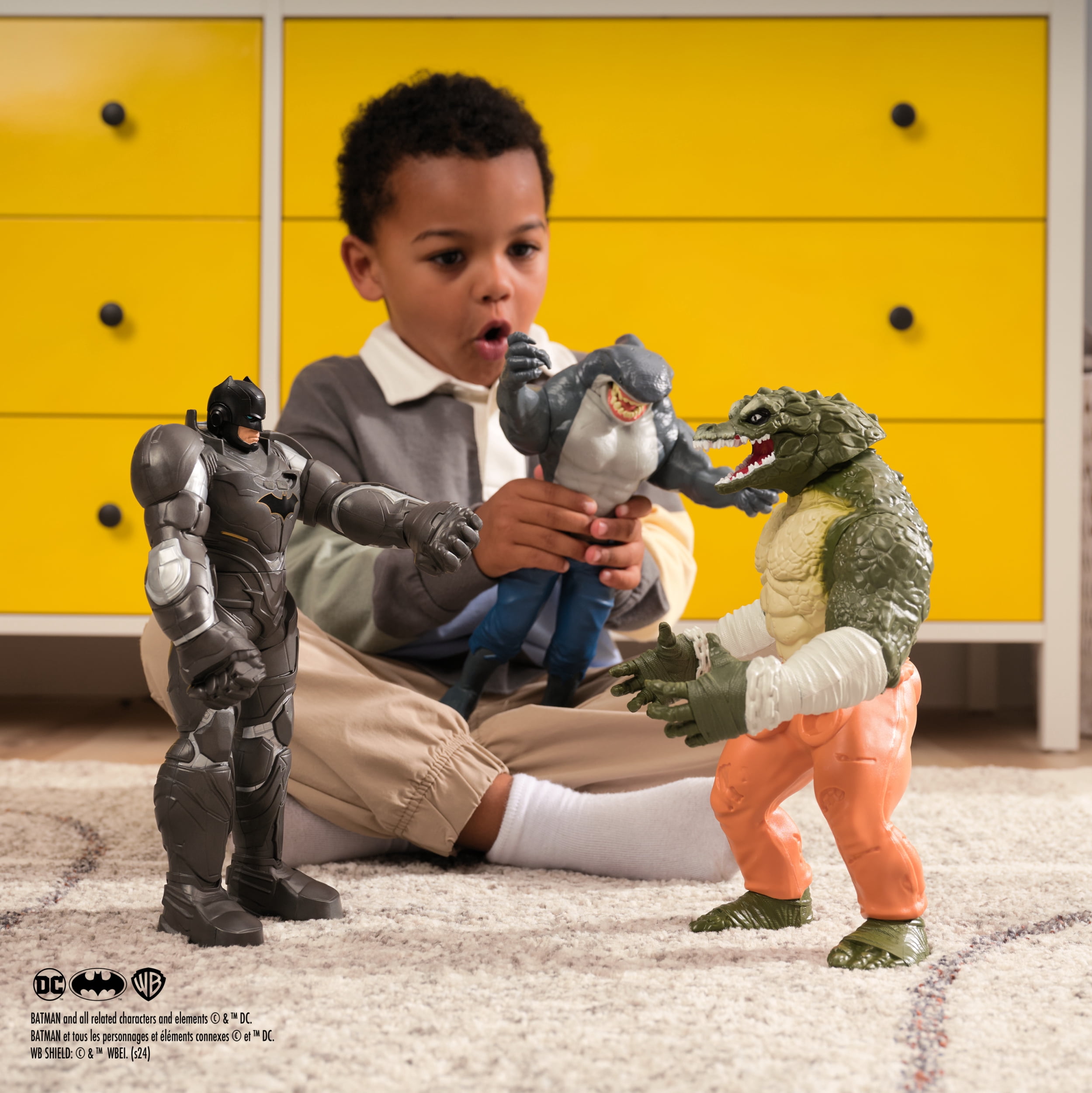 DC Comics, Batman Giant Series King Shark Action Figure, 12-inch Super Hero Collectible Kids Toys for Boys and Girls Ages 3+