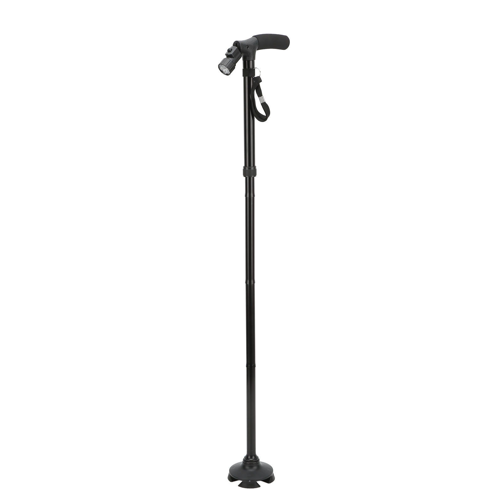 Walking Cane, Rubber Tip Elderly Walking Cane Height Foldable For