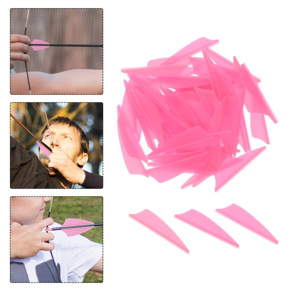 SHOWERORO 60Ud Vanes Para Flechas Plásticas Para Arquería Con Y Precisión Mejorada