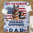 thumbnail image 4 of My Favorite German Shepherd Calls Me Dad. Happy Father's Day Cozy Sherpa Blanket Alsatian Dog Lover Gifts Warm Soft Throw Blanket - 00005, 4 of 5