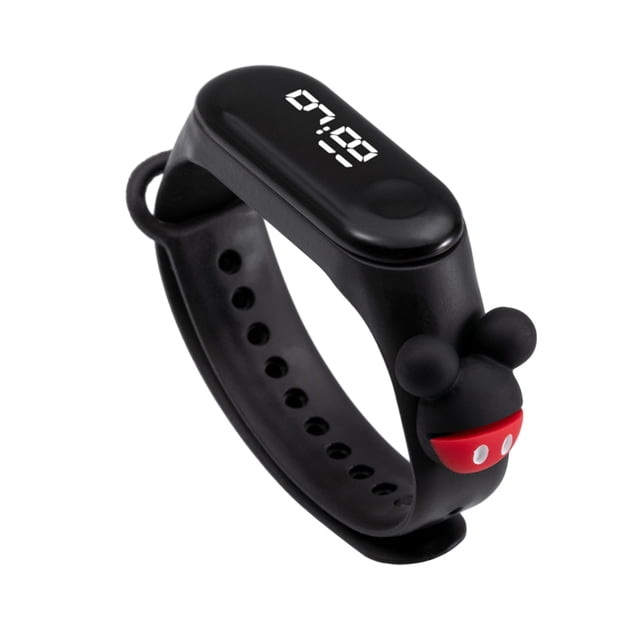 pitrice Bracelet Watch LED Cartoon Doll Electronic Watch Student Trendy Fashion Swimming Waterproof Watch