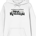 thumbnail image 2 of Lord Of The Rings War Of The Rohirrim Hera Banner Adult White Long Sleeve Hooded Sweatshirt-Small, 2 of 5