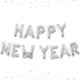 thumbnail image 2 of Globos 2025, globos con números, globos plateados 2025, globos grandes de papel de aluminio con texto "Happy New Year" para suministros para la fiesta de Nochevieja 2025, 2 of 5