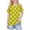 Yellow, variant on Efsteb Girl Shirts Short Sleeve Crew Neck Polka Dots Print Comfy Casual Cold Shoulder Tops Soft for School(Yellow,7 Years)