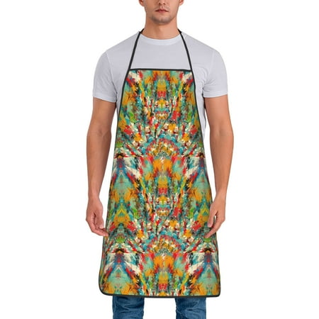 

Kitchen Aprons Colorful Apron For Cooking Painting Bbq Grilling Baking