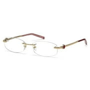 MontBlanc Women's MB0394 Rimless Metal Frames GOLD 54