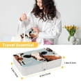 thumbnail image 5 of Cattle Elegant PU Leather Display Case with Removable Compartment for Earring Organizer and Necklace Holder - Portable Storage Box, 5 of 6
