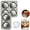 Grey, variant on Baseball Ice Baseball Silicone Fun Shapes Ice With Funnel Large Tray Easy Release Large Ice SphereforReusable Tray, 4-Ball Baseball Ice Mold, Silicone Baseball Ice Tray