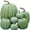 Green, variant on 7Pcs Artificial Pumpkins Halloween Decoration, Lifelike Simulation Mixed Harvest Fall Foam Pumpkins for Halloween Thanksgiving Home Party Supplies (Black-7Pcs)