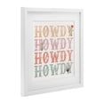 thumbnail image 4 of Vintage Howdy Rainbow Text White Framed Print Under Glass, design by Kim Allen, 4 of 10