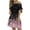 Black, variant on LOVZFMLL Womens Neck Dress Short Sleeve Casual Vacation Tunic Pink S