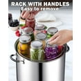 thumbnail image 2 of Cook N Home Professional 12-inch Canning Rack, Stainless Steel Steamer Jar Rack Kit for Regular Wide Mouth Mason Ball Jars, Holds 8 Pint or 7 Quart, 2 Pack, 2 of 7