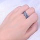 thumbnail image 5 of Ganfancp Señoras de La Moda de Diamantes Geométrica Abstracta Joyería de Moda Ofertas de La Semana 1X Anillo, 5 of 7