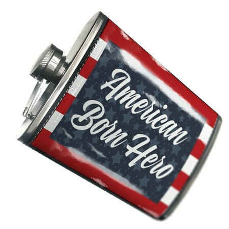 

NEONBLOND Flask American Born Hero Fourth of July Stars and Stripes