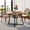 Walnut Brown, variant on HAUXITIO 63 Inch Dining Table for 6 People, All-Weather Rectangular Table with Solid Wood Legs for Indoor & Outdoor Use,Natural