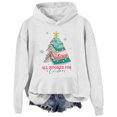 thumbnail image 1 of Chandails en Molleton de Noël pour Femmes Sweat à Capuche Imprimé de Noël avec Poches et Manches Longues Confortable et Élégant Hauts de Noël pour Femmes, 1 of 5