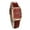 Red, variant on rygai Ladies Watch Accurate Thin Strap Delicate Vintage Ultra-small Dial Decoration Alloy Academy Style Quartz Watch Clothing Gift,Black & White