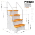 thumbnail image 6 of Betisef Pool Ladder above Ground, Heavy Duty 4-Step Pool Ladder with Dual Handrails and Non-Slip Steps, 500 LBS Load Capacity, for 46-58 Inch, 6 of 10