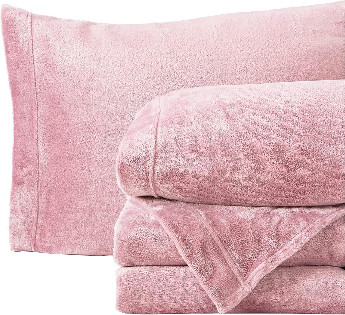 Ultra Soft Micro Fleece Sheets Set with Extra Deep Pockets Extra Soft