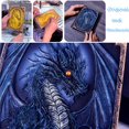 thumbnail image 3 of Journal LZLightactor hecho a mano con diseño de dragón volador en relieve, tamaño A5, azul, 3 of 6