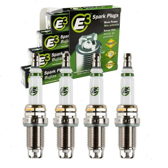 4 pc E3 Spark Plugs compatible with Honda Civic 1.5L 1.6L 1.7L 1.8L 2.0L L4 1988-2011