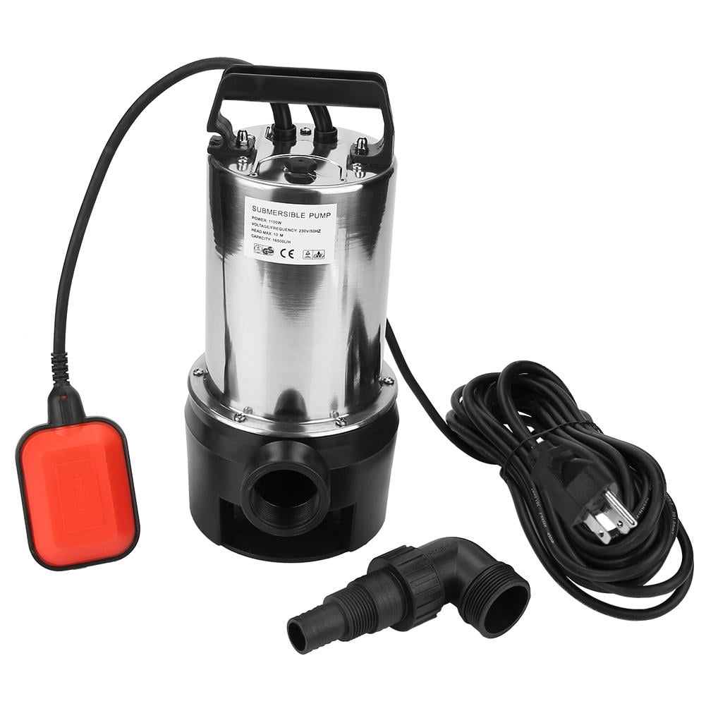 Mgaxyff 1100W Stainless Steel Submersible Pump Clean/Dirty Water Pump