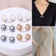 thumbnail image 1 of Ghyt 6-Pack Artificial Pearl Brooches, Safety Pins for Neckline, Sweater, Shawl, Clips for Women and Girls, Wedding, Party, 1 of 5