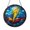 Acrylic 3.5 Inch, variant on Lightning Bolt Design Stained Glass Style Suncatcher – Bold Window Art