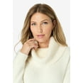 thumbnail image 4 of Roaman's Women's Plus Size Eyelash Cowl Neck Sweater, 4 of 6