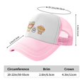 thumbnail image 6 of PAYOHTO Kids Animals Japanese Food Style Baseball Hat Back Adjustable Mesh Breathable Hats Pink Trucker Cap Outdoor Fishing Sun Caps for Boys or Girls ages 4-10, 6 of 9