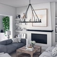 thumbnail image 3 of Chandelier 12 Light Black Iron In Urban/Industrial Style 41.5 High By 48 Wide     -Traditional Installation Capital Lighting 4912Bi-000, 3 of 4