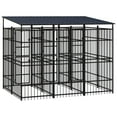 thumbnail image 3 of vidaXL Niche pour Chien d'Extérieur avec Toit en Acier 5.53 M2, 3 of 5