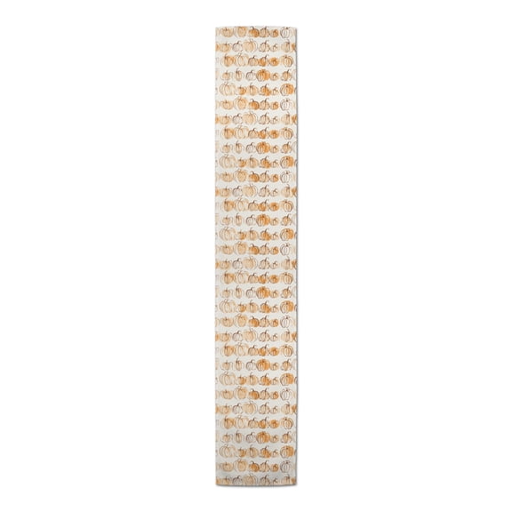Creative Products Fall Pumpkins 16 x 72 Poly Twill Table Runner