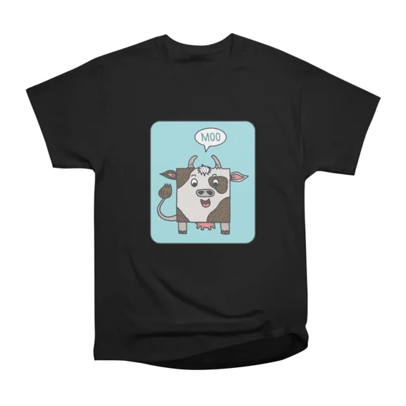 Happy Cow T-Shirt Tee Gift For Him Merch For Her Apparel For Friend