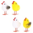 thumbnail image 3 of 4 Pcs Créatif Pâques Parure de Poulet Simulation de Poulet Accessoires Décoratifs, 3 of 8