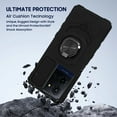 thumbnail image 4 of TCL K32 5G Hybrid Magnetic Shockproof Cover Cell Phone Case with Kickstand for TCL K32 5G, Black, 4 of 6